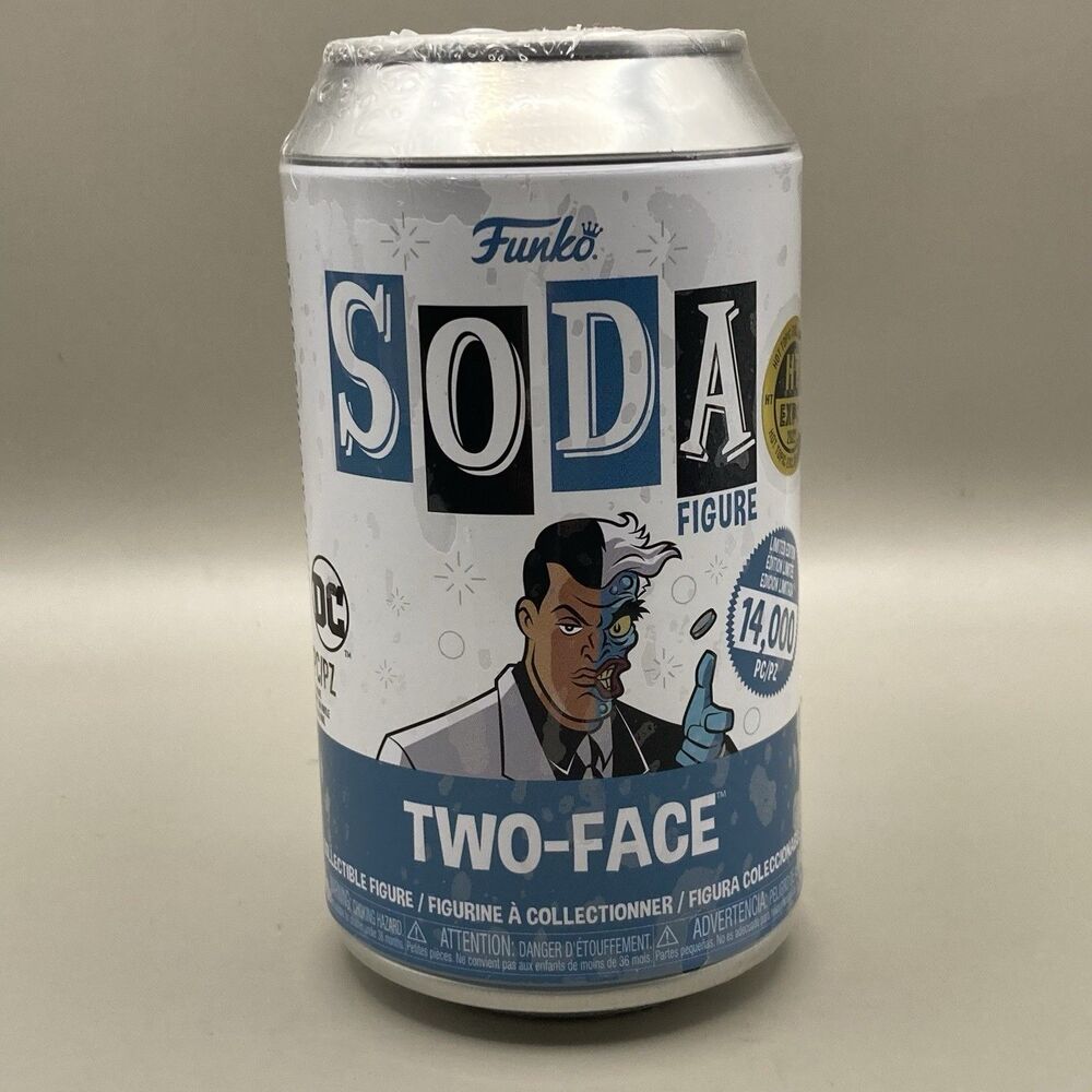 Funko Soda DC Heroes Batman Cartoon Two-Face Sealed Can Hot Topic Expo 2022